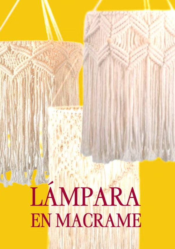 Taller Macrame Proyecto Lámpara