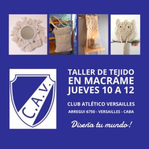 Taller Macrame Grupal Club Atlético Versailles