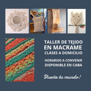 Taller de Macrame a domicilio en CABA